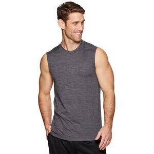 RBX Active Men's Lightweight Quick Dry Muscle Tank Top In Charcoal Grey Size XXL